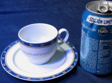 TAZA CAFE PLATO SANTA CLARA